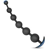 BDSMAGE Silikon Analkugeln Buttplug mit 6 Kugeln, Analplug Analkette mit Anal beads für Männer und Frauen, Extra Lang Anal Dildo Anal Hook Anus Masturbator Sex Toy Sexspielzeug (XL)