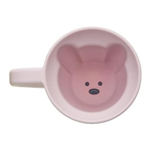 melii Silicone Bear Mug - Cup for Hot and Cold Beverages - Reusable Drinking Cup (Pink - 1 Pack) Cover