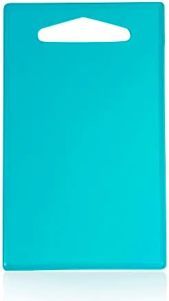 Plastic Chopping Board Cutting Board , Professional Kitchen Catering Cutting Boards with Hanging Hole, Camping Chopping Board, Durable Dishwasher Safe (36x24cm - Turquoise)