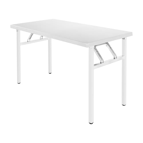 120 * 60 * 75cm 201Edelstahl Silber Werkbank, Klappbarer Arbeitstisch Edelstahltisch Arbeitsfläche, Küchentisch Küchen-Esstisch Küchenarbeitsbank Gastrotisch, für Küche