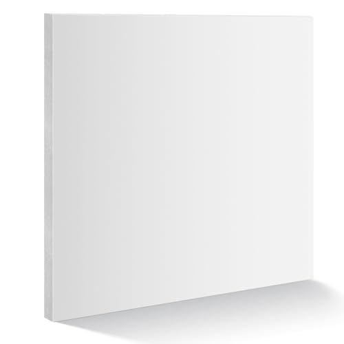 Plancha HDPE blanca 12 x 12 x 1.9 cm espesor 0.75 pulg