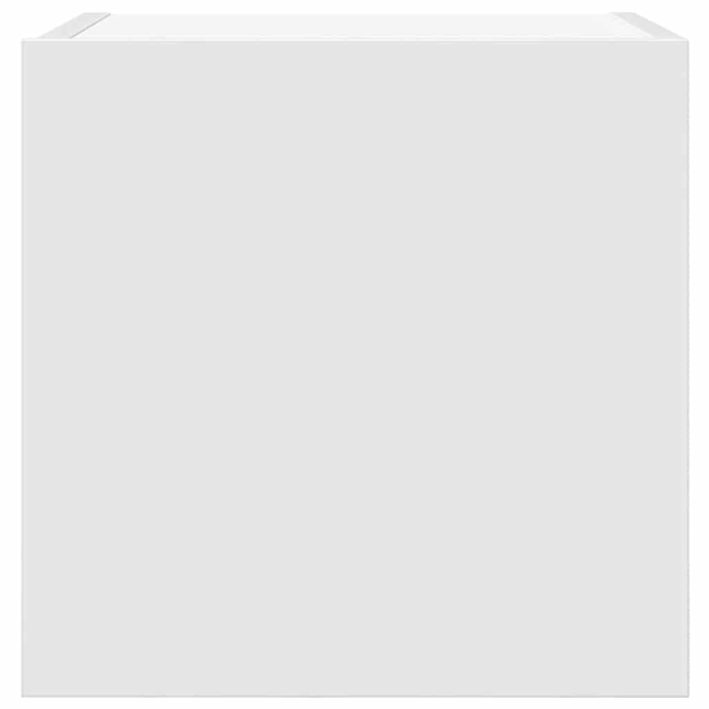 Set di 2 mobili da parete per TV, colore bianco, 30,5 x 30 x 30 cm