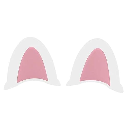 GEKUPEM 2Pcs Helmet Decoration Ears, Cute Cat Ears Helmet Decoration Accessories, Universal Self Adhesive Helmet Accessory for Men Women, Helmet Cover Sticker for Motorcycle Bicycle Scooter