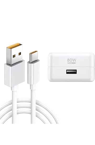 Image of Original 80W USB Type C Supervooc 2.0 Flash Charger for Realme 12 pro plus /11 pro plus /11 /10 /9 Pro /Narzo 60 Pro /60 /50 /50 pro /30 Charger (DEC177)