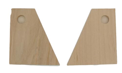 KD89 Oberer Teil der Kuckucksuhrmanschetten – Größe wählbar paarweise (rechte und Linke Seite) (Trapez 58 x 50 mm)