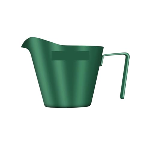 Taza medidora de café expreso de 2 uds, taza de café expreso de acero inoxidable, tazas de salsa con mango for postres de salsa de carne y café(Dark green)