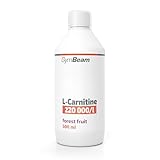 GymBeam L-Carnitin Liquid, 2200 mg pro Tagesdosis - natürlicher Fatburner zur Gewichtsabnahme, Ideal Pre-Workout und für Energiegewinnung, Angenehmer Geschmack, (500 ml, Forest Fruit)
