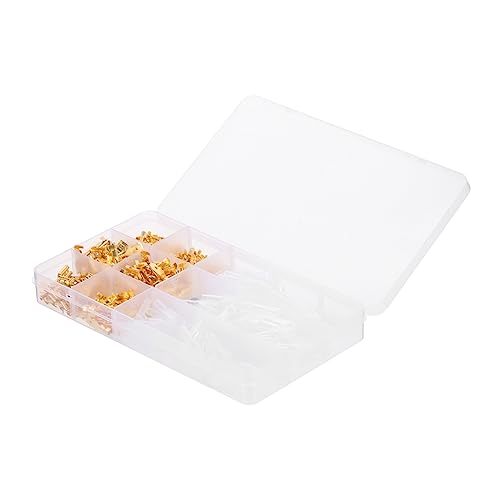 Ciieeo 1 Set Speaker Wire Connector Crimp Terminal Block Assortment 360pcs High Grade Brass Tin-Plated Sleeves 2.8mm/4.8mm/6.3mm Wire Crimp