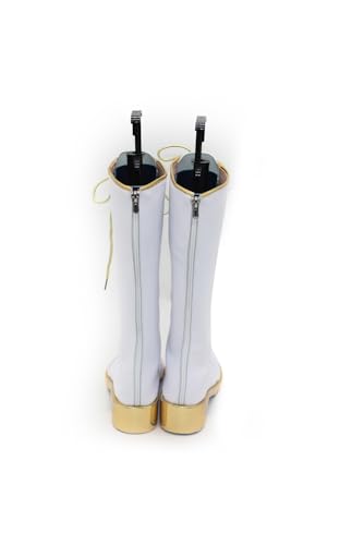 Adult Cosplay Shoes Costume Boots Golden Outfit Halloween Accessories for Women3