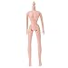 perfeclan Set Completo da 12 Pollici BJD Doll Body Head, Ottimo per Bambola Blythe Licca Azoen Uso Personalizzato Fai da Te, Action Figure Femminili Modello - Normale