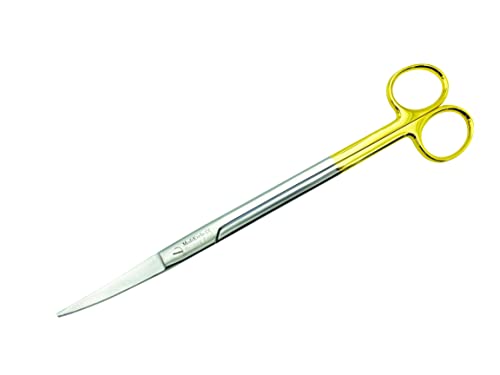 Medikrebs Parametrium Scissors Curved Gold Handle 25 cm German Steel