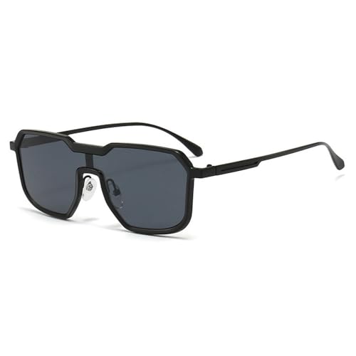 Lunettes de soleil rétro punk en métal de qualité supérieure et verres dégradés