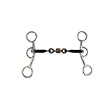 Showman Stainless Steel Junior Cow Horse Bit w/ 5' 3-Piece Sweet Iron Snaffle Mouth