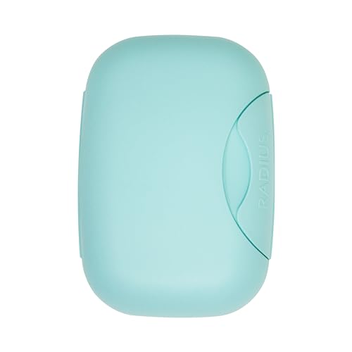 RADIUS Soap Travel Case BPA-Free Recycled Plastic Leakproof Portable for Bathroom Gym Home Camping - Mint