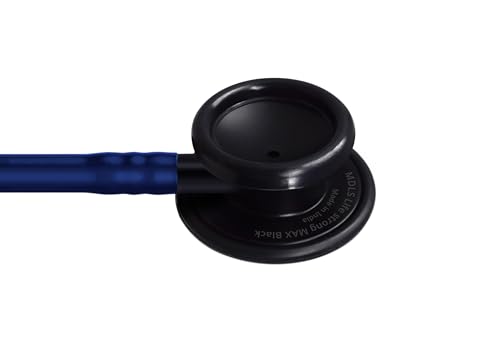 Image of Black Max Lightweight Aluminum Stethoscope for Doctors, Nurses, Medical Students, Nurse Acoustic Stethoscope (Navy Blue)