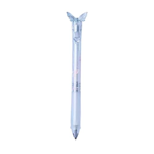 Stylos pinceaux créatifs pointe 0,5 mm tracé fluide motif papillon bleu