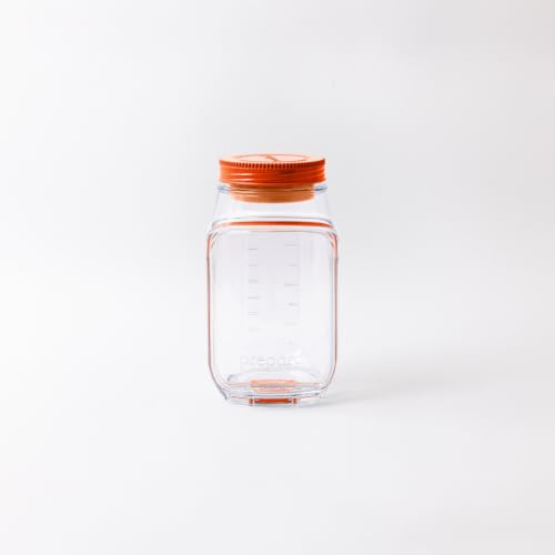 Image of Prepara The Original Salad Pod, 4.5 Cups, Orange | BPA-Free, Ideal for Meal Prep & Salads, 4.5-Cup Pod with 2.5 oz Dressing Capsule