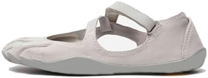 Five Finger Shoes Women Barefoot Glove Sneakers Gym Ballet Flats Hook Loop Strap Anti-Slip Comfortable Home Exercise (Grey,37EU)