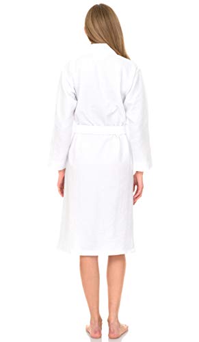 TowelSelections Womens Waffle Robe, Kimono Spa Bathrobe Soft Bath Robe for Women2