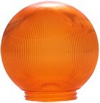 Image of Polymer Products 3216-51630 Sphere 6 in. Prismatic Orange Acrylic Replacement Globe, Pack Of 6
