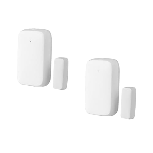 Détecteur de porte magnétique connecté Hemobllo avec alerte smartphone et notification blanche