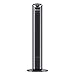 Comfort Zone Tower Fan for Bedroom, 32 inch, 3 Speeds, 90 Oscillation, Bladeless Indoor Fan, Built in Carry Handle, Portable Stand Fan, Black