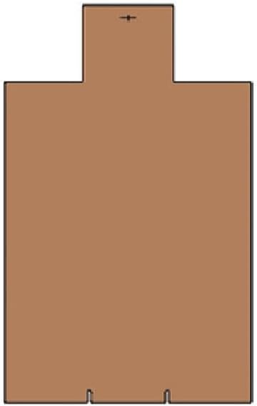 Die Cut Target System Cardboard Backer/Target Slots Cut in Bottom & Hole Punched on top for Popular Target Systems 19" x31"