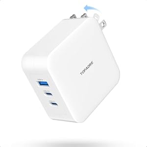 TOPADRE 合計100W、3ポートUSB急速充電器 1,999円送料無料!【USB-C & USB-A】 TOPADRE 合計100W、3ポートUSB急速充電器 1,999円送料無料!【USB-C & USB-A】