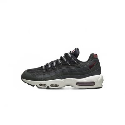 Image of Air Max 95 in Anthracite, Black, Team Red, and Summit White by Nike