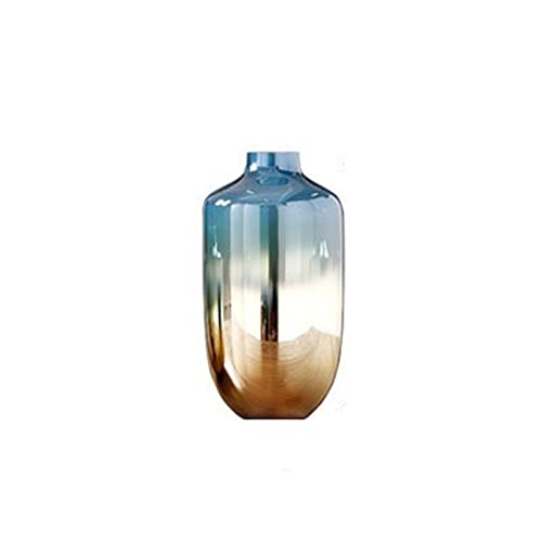 Lijiaxiuyc-101 florero Strongwell-jarrón de Cristal Creativo con arreglo de Flores, jarrones hidropónicos for Sala de Estar, artesanías Minimalistas con gradiente jarrones para Flores(Grande)