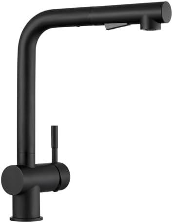 CECIPA X207B Grifo Cocina Negro Extraible, Grifos Fregadero Negro...