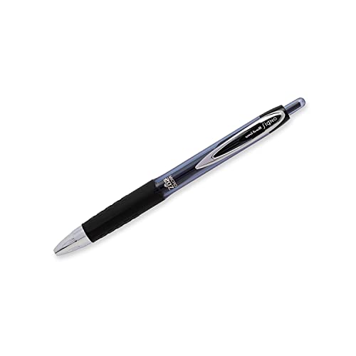 Uni-Ball Signo 207 Retractable Gel Pen, 0.5Mm Micro Point, Black, Pack Of 6 #TOP1