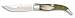 Navaja Teja Nº 0 Mango de Asta Toro Hoja de Acero INOX inoxidable de 11 cm para Camping, Caza, Pesca, Supervivencia y Bushcraft Albainox 05004 + Portabotellas de regalo