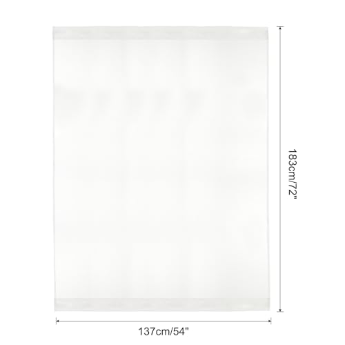 PATIKIL Blackout Door Curtain, 54" W x 72" L French Window Door Half Curtain - Image 2