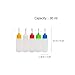Veemoon 20pcs 30ml Needle Tip Squeeze Bottles with Lids Translucent for Precision Dispensing Multi-purpose for Lab Craft and Industrial Use Random Color