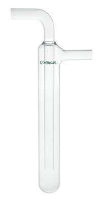 Chemglass CG-4512-03 Series CG-4512 Vacuum Trap, 35 mm OD, 16 mm OD Side and Inner Tube, 90° Angle, 250 mm Length