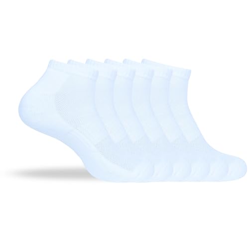 Image of Women's Ankle Socks Thick Cushioned Cotton, Moisture-Wicking socks, Breathable Performance Socks for Running, Sports
