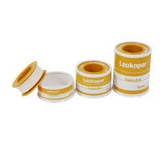 Leukopor Hypo-allergenic Surgical Tape 5cm x 5m (x2 Tapes)
