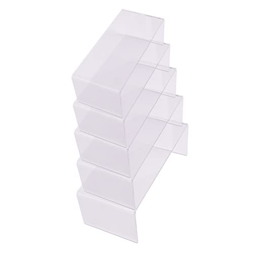 Ciieeo 5 Size Variety Acrylic Shoe Display Stands u Shape Holders Stacking Storage for Retail