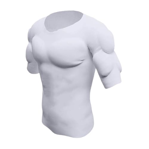Image of Enakshi Fake Muscle T Shirt Men Costume Fake Shoulders for Dress up New Year Cosplay L|Clothing Shoes & Accessories | Costumes Reenactment Theater | Costumes | Men