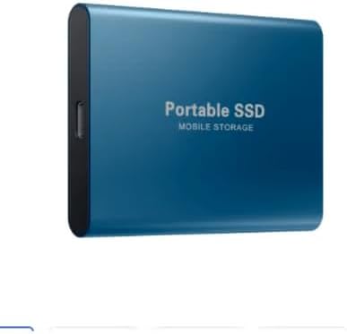Portable Hard Drive 2TB, Mini SSD Hard Drives,Solid State External Drives,Computer Backup Drive,USB 3.1 to Type-C Support Data Storage Transfer for Windows XP PC Laptop and Mac (Blue, 2.0, TB)
