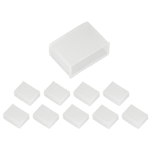 ADAKAT Pack of 10 Silicone End Caps I for LED Neon Flex Light Strip Cover