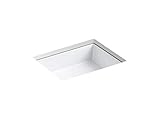 KOHLER K-2882-0 Verticyl Undermount Bathroom Sink, White
