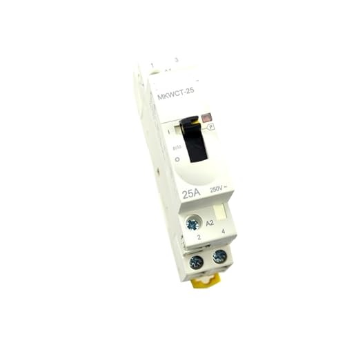 Contactor 24V 2NO MKWCT-25M para automatizar la calefacción y luces en carril DIN 2