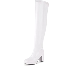 Amazon.com: KISSASA Full Zip Thigh High Platform Boots