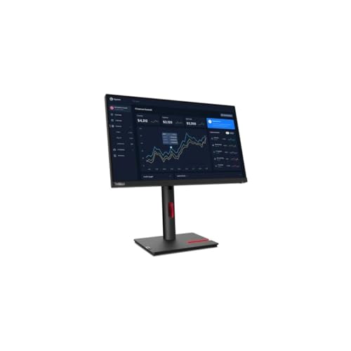 Image of Lenovo ThinkVision T22i-30 21.5 Full HD WLED LCD Monitor - 16:9 - Raven Black