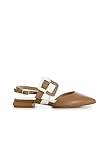  CAFèNOIR Chanelle Cuir Blanc avec Boucle, marron, 38 EU