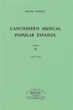 Cancionero Popular Español Vol.II recueil de partitions de musique traditionnelle espagnole