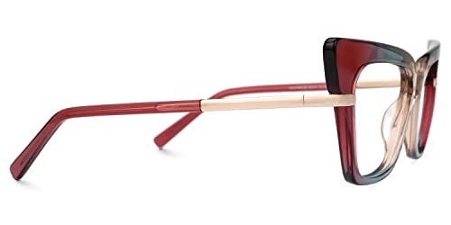 Vooglam Cat Eye Blue Light Blocking Glasses For Women Anti Uv Eyestrain Eyewear Mariana Gjga033445-05 #TOP5