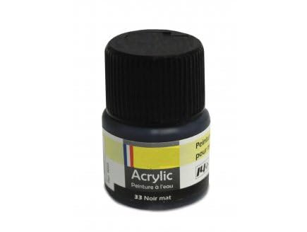 1 pot peinture de maquette : noir mat n° 33-12 ml - pour heller - accessoire maquette